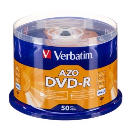 DVD-R Verbatim AZO 4.7GB/120min 16X Tray VL Spindle C/50