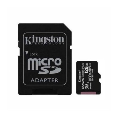 Memoria Kingston Micro SD Canvas Select Plus 128GB UHS-I Clase 10 C/Adaptador