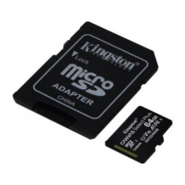 Memoria Kingston Micro SD Canvas Select Plus 64GB UHS-I Clase 10 C/Adaptador