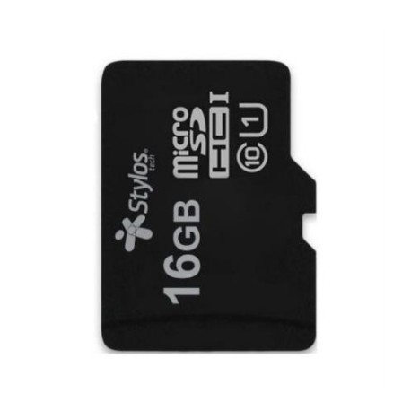 Memoria Micro SD Stylos 16 GB UHS1 C/Adaptador