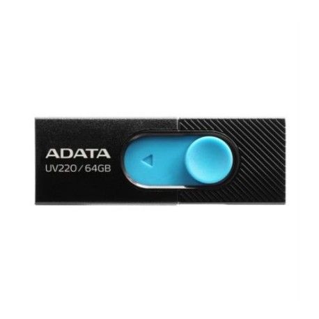 Memoria USB Adata UV220 64 GB 2.0 Color Negro-Azul