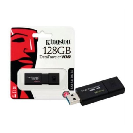 Memoria USB Kingston DataTraveler 100 G3 128GB 3.0 Color Negro