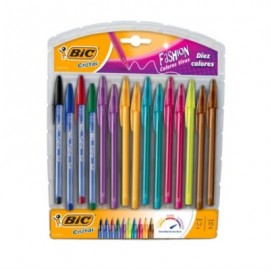 BOLIGRAFO BIC CRISTAL FASHION SURTIDOS C/15 1.2MM