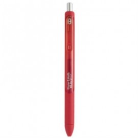 Bolígrafo Gel Papermate Eco Barril Redondo Punto Fino Color Rojo C/6 Pzas