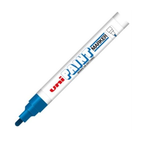 Marcador Azor PX-20 Uniball Paint Color Azul c/12 Pzas