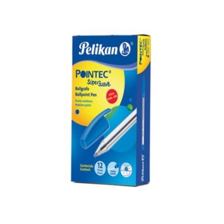 BOLIGRAFO PELIKAN POINTEC AZUL 0.7 MM C/12