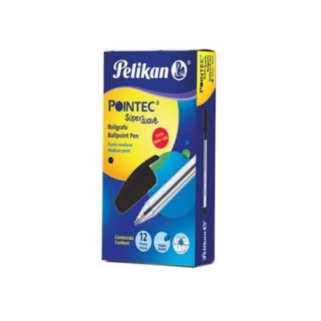 BOLIGRAFO PELIKAN POINTEC NEGRO 0.7 MM C/12