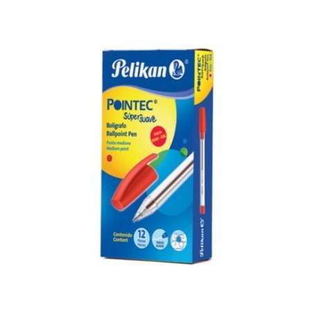 BOLIGRAFO PELIKAN POINTEC ROJO 0.7 MM C/12