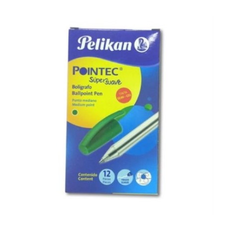 BOLIGRAFO PELIKAN POINTEC VERDE 0.7 MM C/12