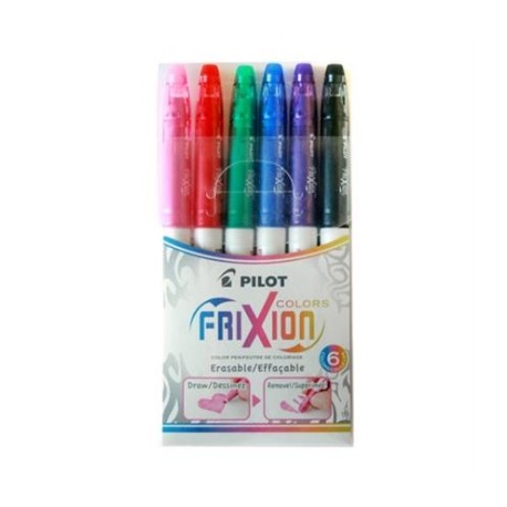 MARCADOR PILOT FRIXION BORRABLE C/6 COLORES SURTIDOS