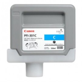 Tinta Canon PFI-301C Color Cian