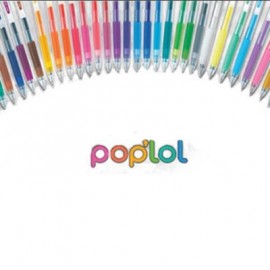 BOLIGRAFO PILOT POPLOL 0.7 GEL C/12 COLORES BASICOS