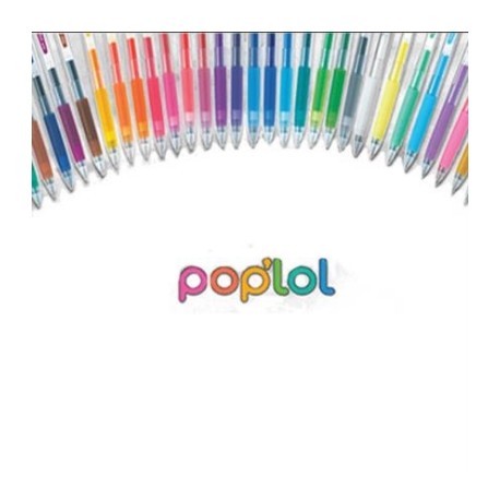 BOLIGRAFO PILOT POPLOL 0.7 GEL C/12 COLORES BASICOS