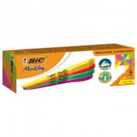 Marcatextos BIC Marking Refresh Colores Surtidos C/6 Pzas