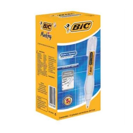 PLUMA BIC CORRECTORA SSCPST-12 SHAKEN SQUEZZE C/12