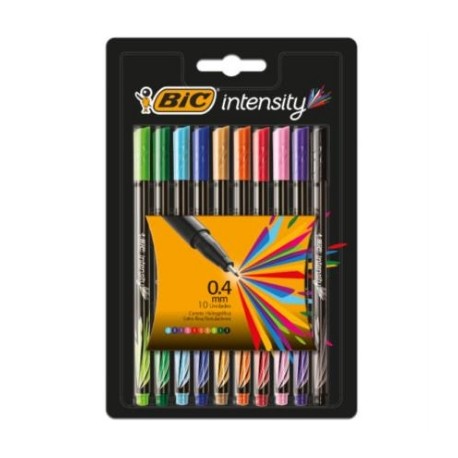 Rotulador BIC Intensity Clásico Fino Colores Surtidos C/10 Pzas