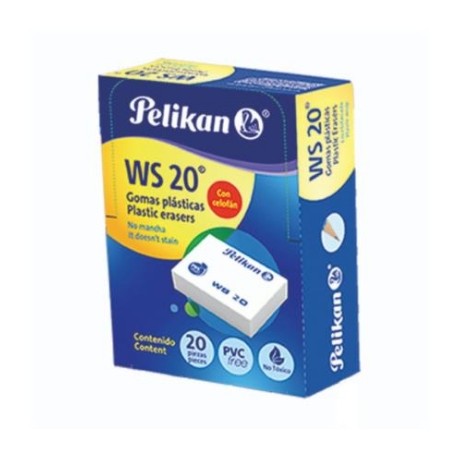 BORRADOR PELIKAN WS-20 LAPIZ BLANCO C/20