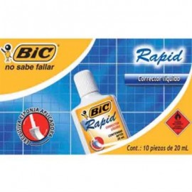 CORRECTOR BIC WOQD-10 LIQUIDO SECADO RAPIDO C/10