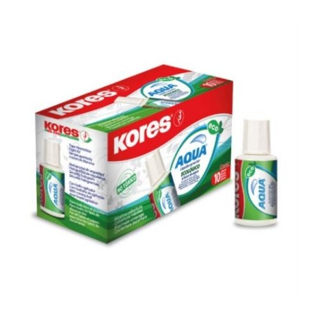 CORRECTOR KORES LÍQUIDO AQUA 20ML C/10