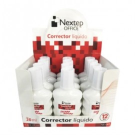 Corrector Líquido Nextep Botella 20ml C/12 Pzas