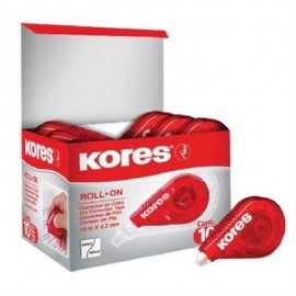 CORRECTOR ROLL ON ROJO KORES 15 X 4.2 MTS CAJA C/10