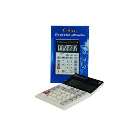 CALCULADORA CELICA SEMI ESCRITORIO 12 DIGITOS SOL/BAT