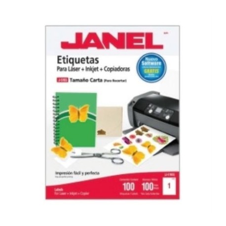 ETIQUETA JANEL 109 LASER 216 X 279 100H C/100