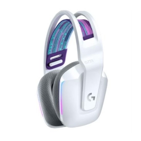 Audífonos Logitech G733 LIGHTSPEED Gaming Inalámbricos RGB Color Blanco