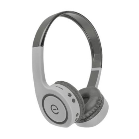 Audífonos Perfect Choice Easy Line On-Ear Bluetooth Radio FM Lector Tarjeta MicroSD Color Gris