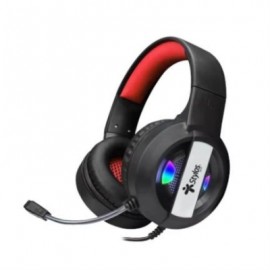 Audífonos Gamer Stylos Tech Ergonómicos LED USB+3.5mm Color Negro