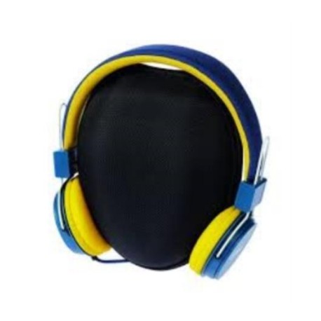 AUDIFONOS GRIXX RETRO MICROFONO AZUL/AMARILLO