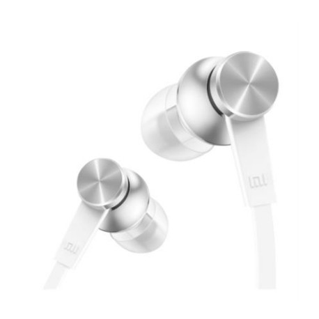 Audífonos Xiaomi Mi In-Ear Headphones Basic Cable Anti-enredos Color Plata