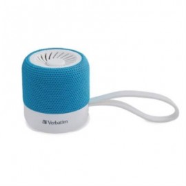 Mini Altavoz Verbatim Inalámbrico Bluetooth Color Verde Azulado