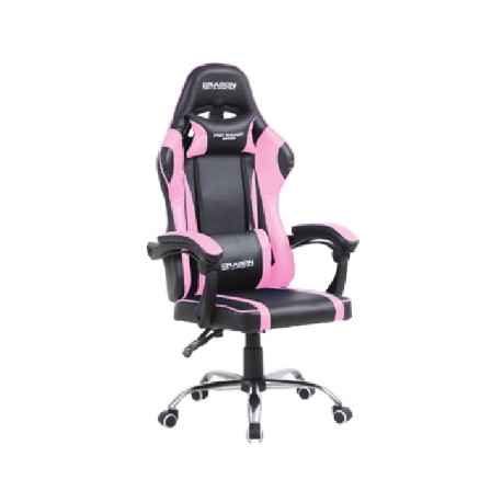 Silla Gamer Ergonómica Dragón XT Modelo Falkor Color Rosa-Negro