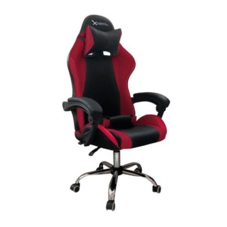 Silla Gamer Stylos XZ05 Soporte Lumbar Ergonómico Color Rojo