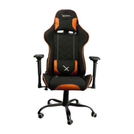 Silla Gamer Stylos XZ25 Tela/Brazos 4D Soporte Lumbar Color Naranja