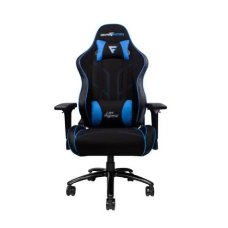 Silla Gamer Vorago Game Factor CGC600 Reclinable con Descansa Brazos 4D Color Azul-Negro