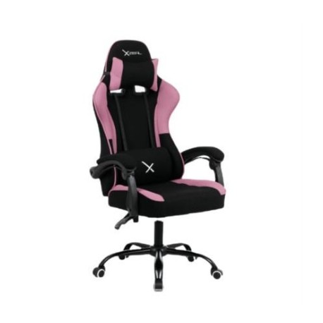 Silla Gamer Xzeal XZ20 Soporte Lumbar Ergónomico Color Negro-Rosa