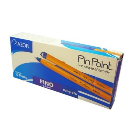 BOLIGRAFO PIN POINT P. FINO 0.7MM AZUL C/12PZS