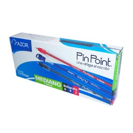 BOLIGRAFO PIN POINT P. MED 1.0MM SURTIDO CAJA C/12