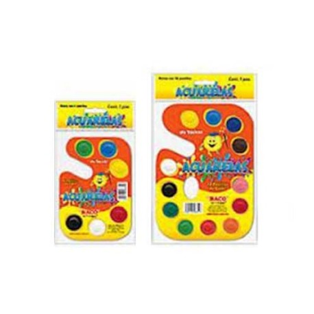 ACUARELA BACO PALETA CARTON C/12 COLORES