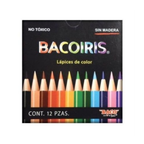 Colores Baco Bacoiris Cortos Caja C/12 Pzas