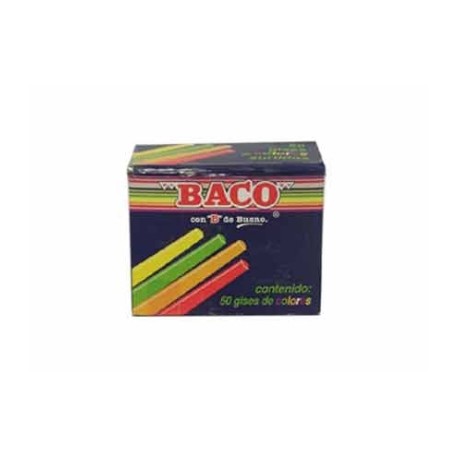 GIS BACO COLORES CAJITA C/50 PIEZAS