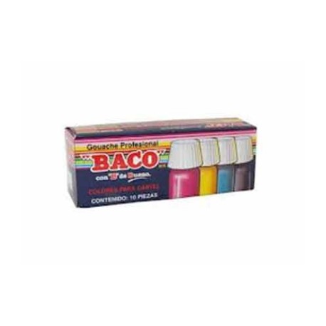 PINTURA BACO P/CARTEL 20ML CAFE 57-A PQTE/10