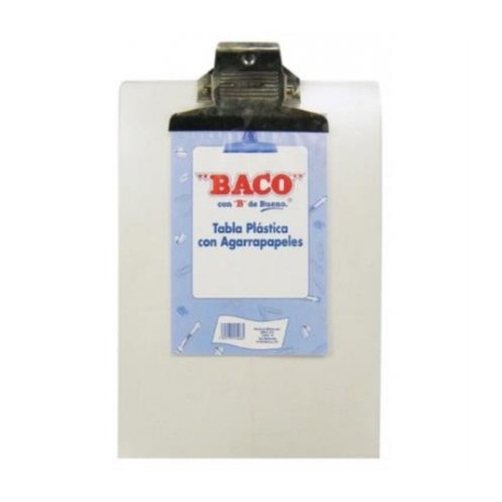 TABLA BACO PLASTICA TRANSPARENTE CARTA