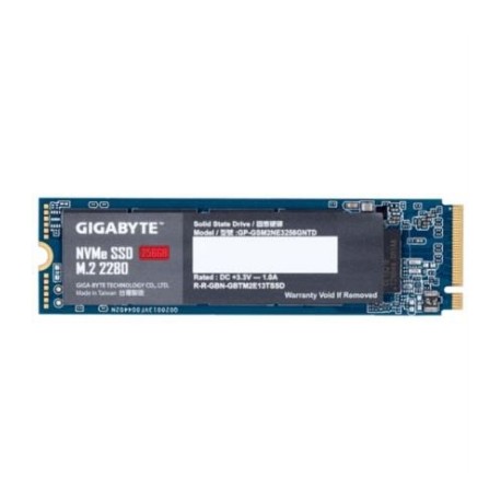 Unidad De Estado Sólido SSD Gigabyte 256 GB NVMe M.2 2280 PCIe NAND Lect.1700mbs/Escr1100mbs Alto Rendimiento