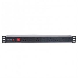 Barra PDUIntellinet Gab/Rack 19" 1U Contra Sobrecarga On/Off 8 Contactos