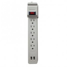 Supresor Koblenz SS-550 USB 550 Joules 5 Contactos Aterrizados Switch On/Off 2 Puertos USB