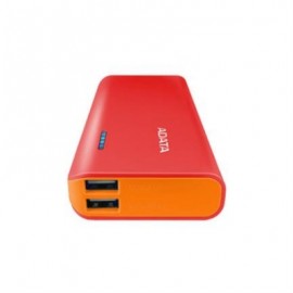 POWER BANK ADATA PT100 ROJO NARANJA 10000MAH BATERIA