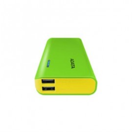 POWER BANK ADATA PT100 VERDE AMARILLO 10000MAH BATERIA